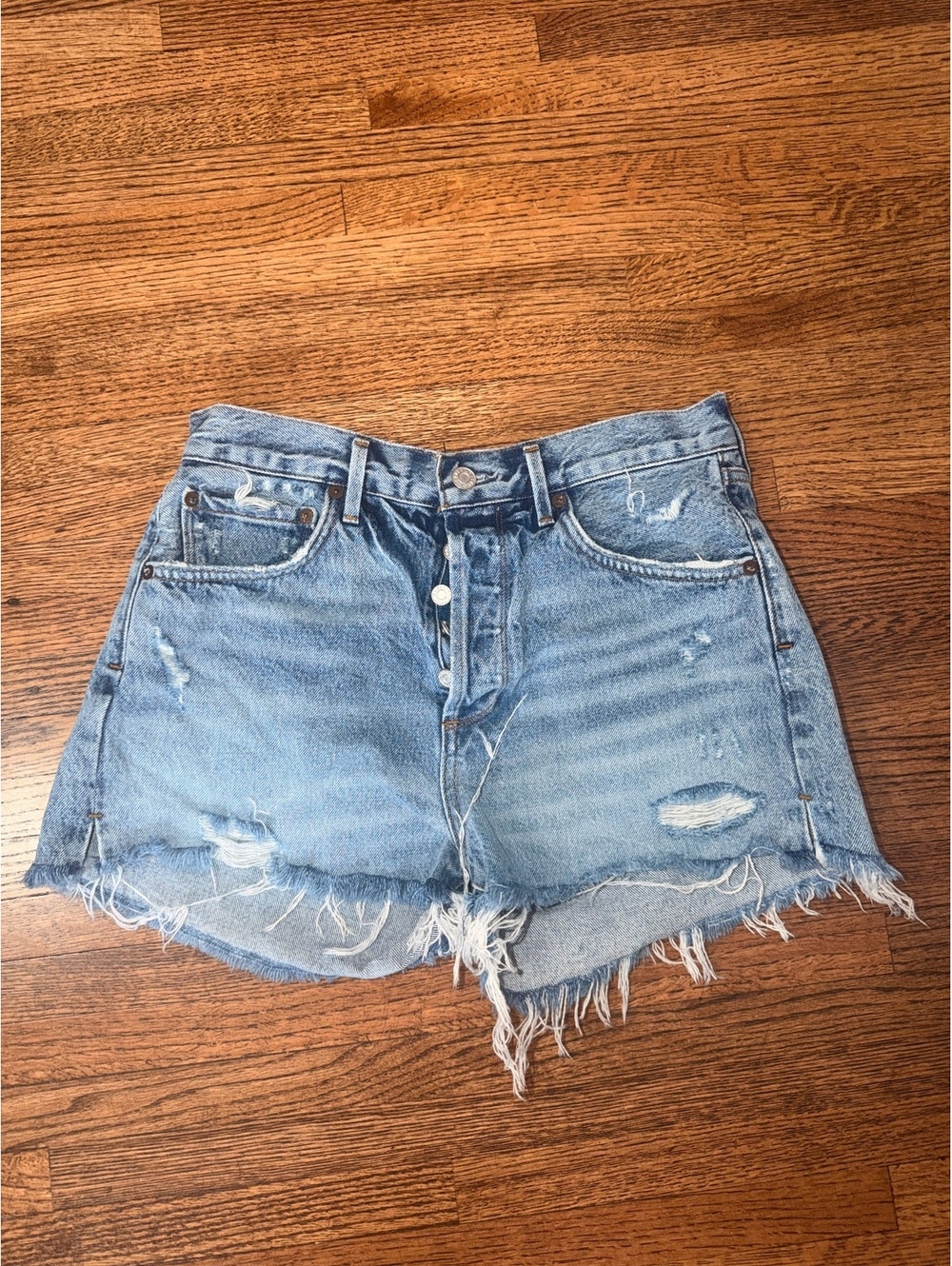 Agolde Button Fly Jean Shorts